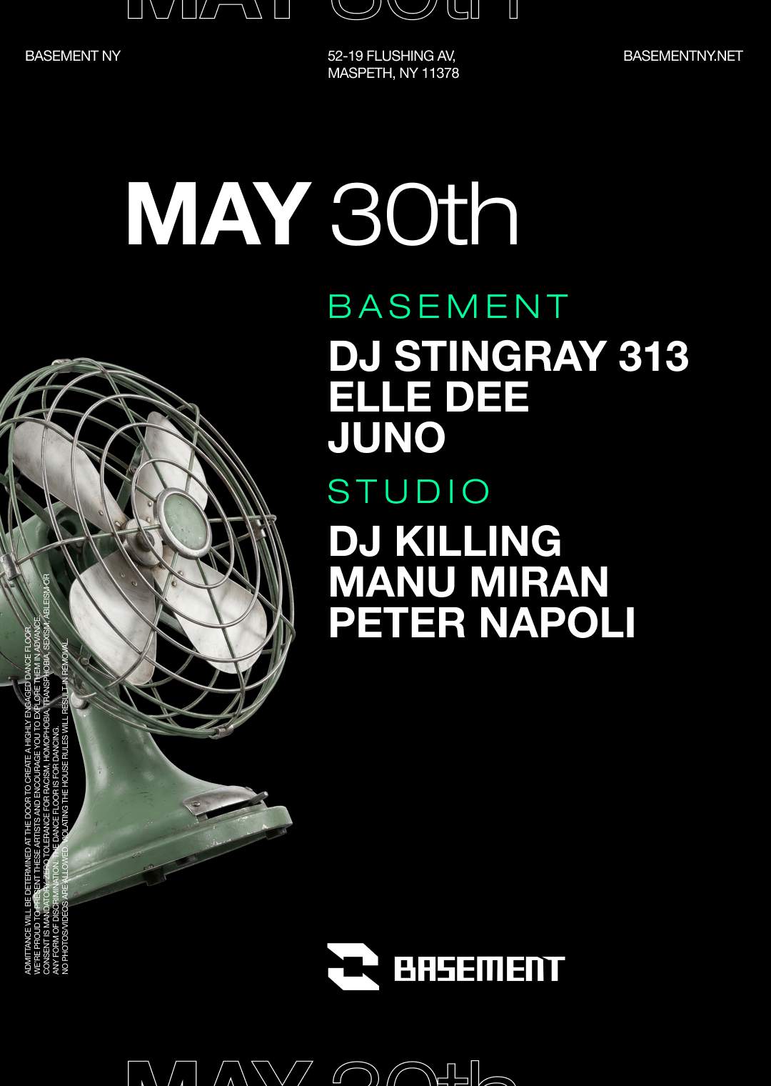 DJ Stingray 313 / Elle Dee / Juno / DJ KILLING / Manu Miran / Peter Napoli
