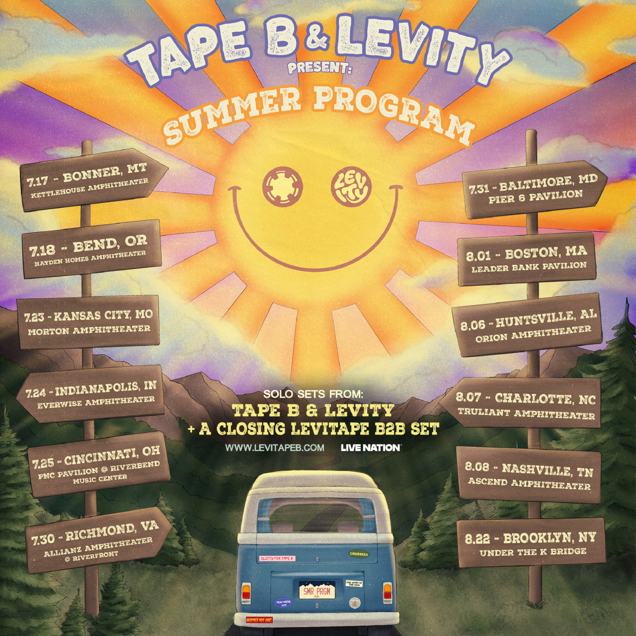 TAPE B & LEVITY PRESENT: SUMMER PROGRAM TOUR