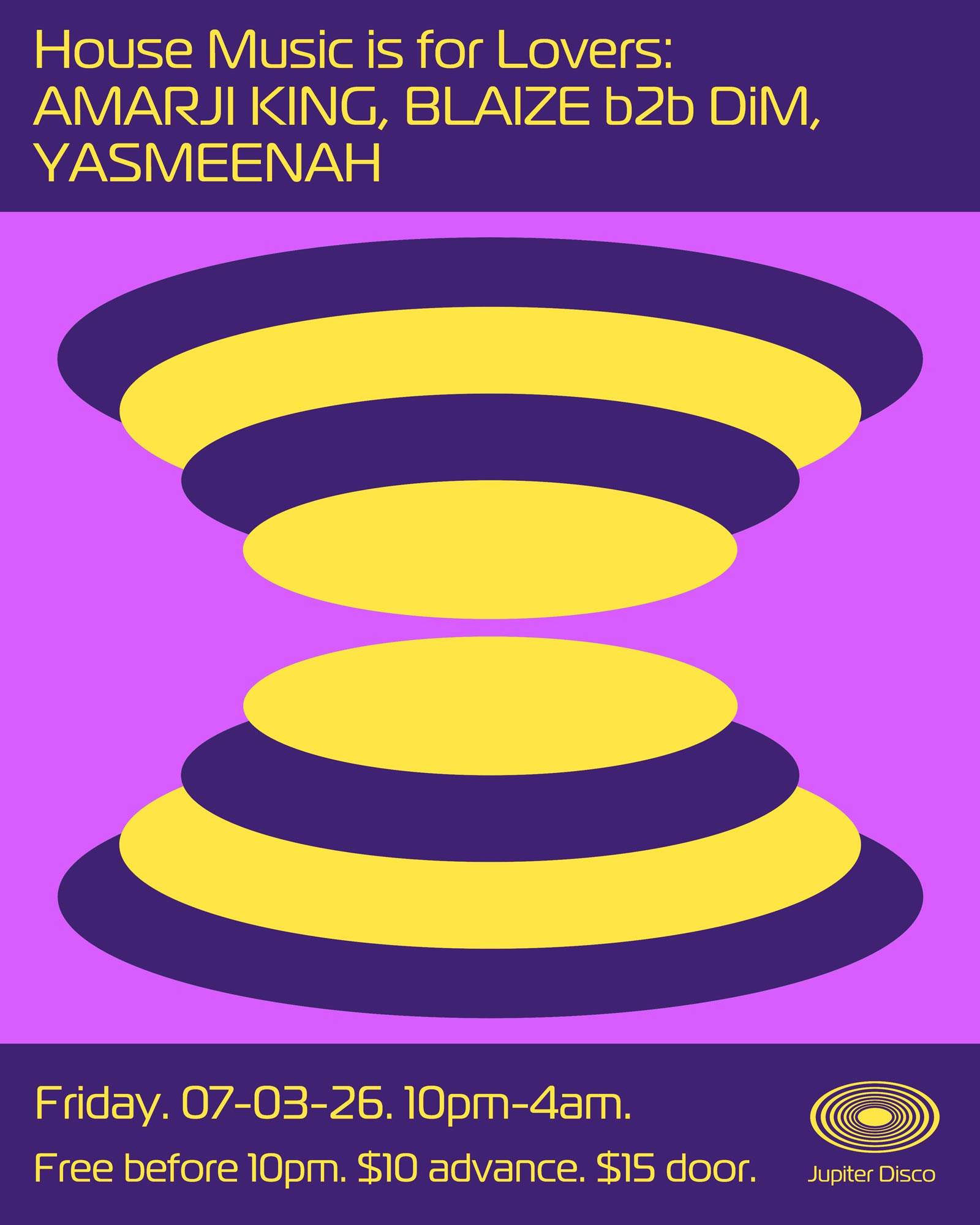House Music is for Lovers: Amarji King, BLAIZE b2b DiM, YASMEENAH
