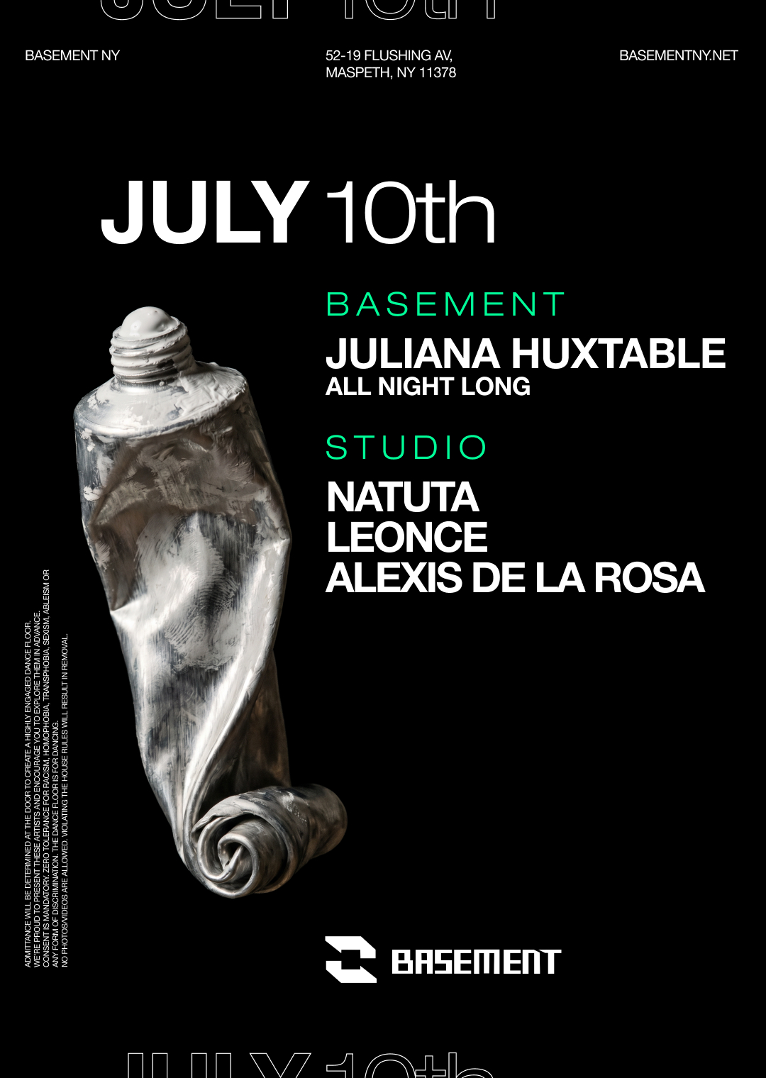 Juliana Huxtable all night long / Natuta / Leonce / ALEXIS DE LA ROSA