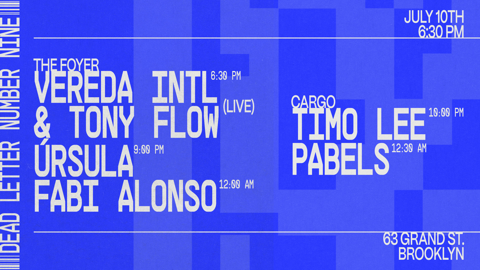 Pabels, Timo Lee, Fabi Alonso, Úrsula, Vereda INTL & Tony Flow - Dead Letter No.9