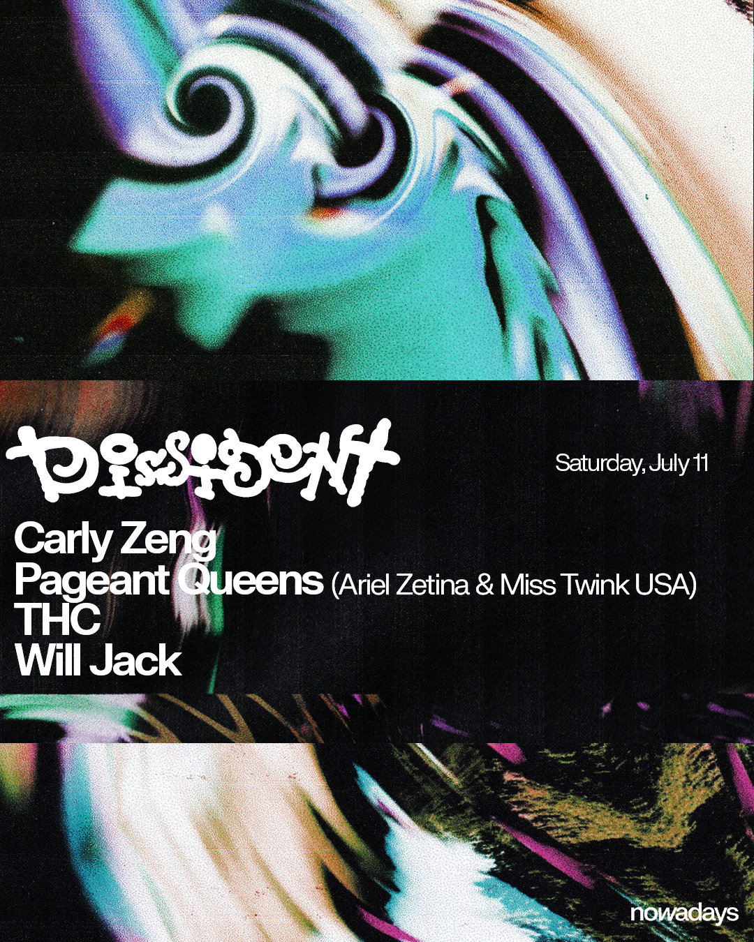 Dissident: Carly Zeng, Pageant Queens, THC, Will Jack