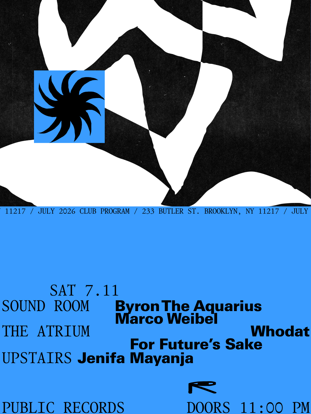 Byron The Aquarius, Marco Weibel / Whodat, For Future's Sake / Jenifa Mayanja