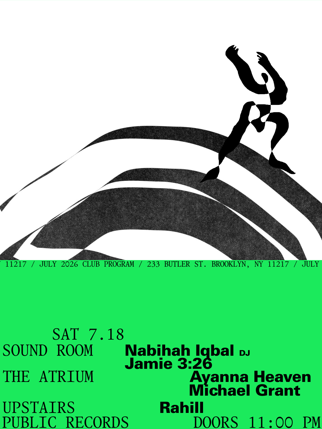 Nabihah Iqbal [DJ], Jamie 3:26 / Ayanna Heaven, Michael Grant / Rahill