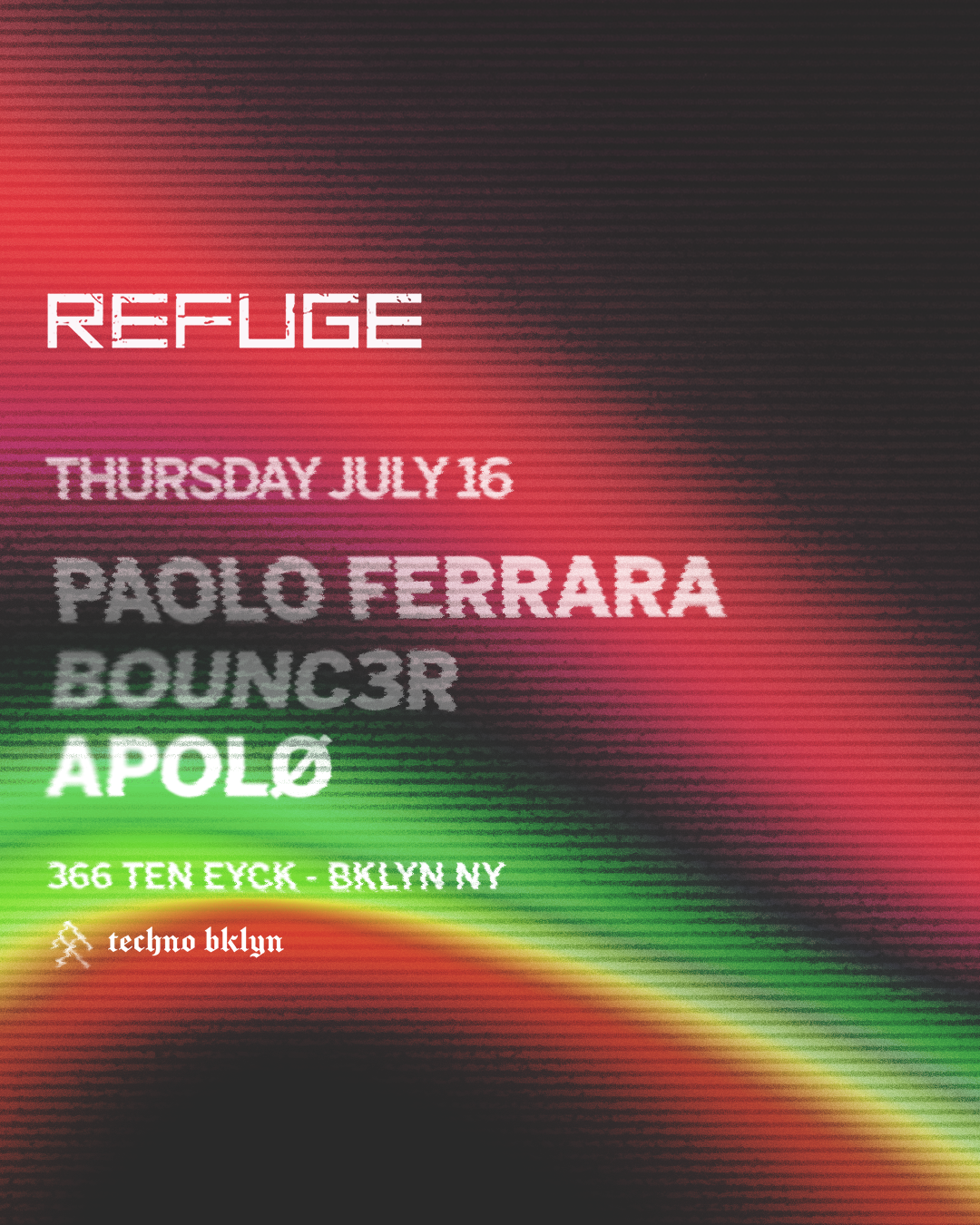 Refuge Thursday with Paolo Ferrara, Bounc3r and Apolø