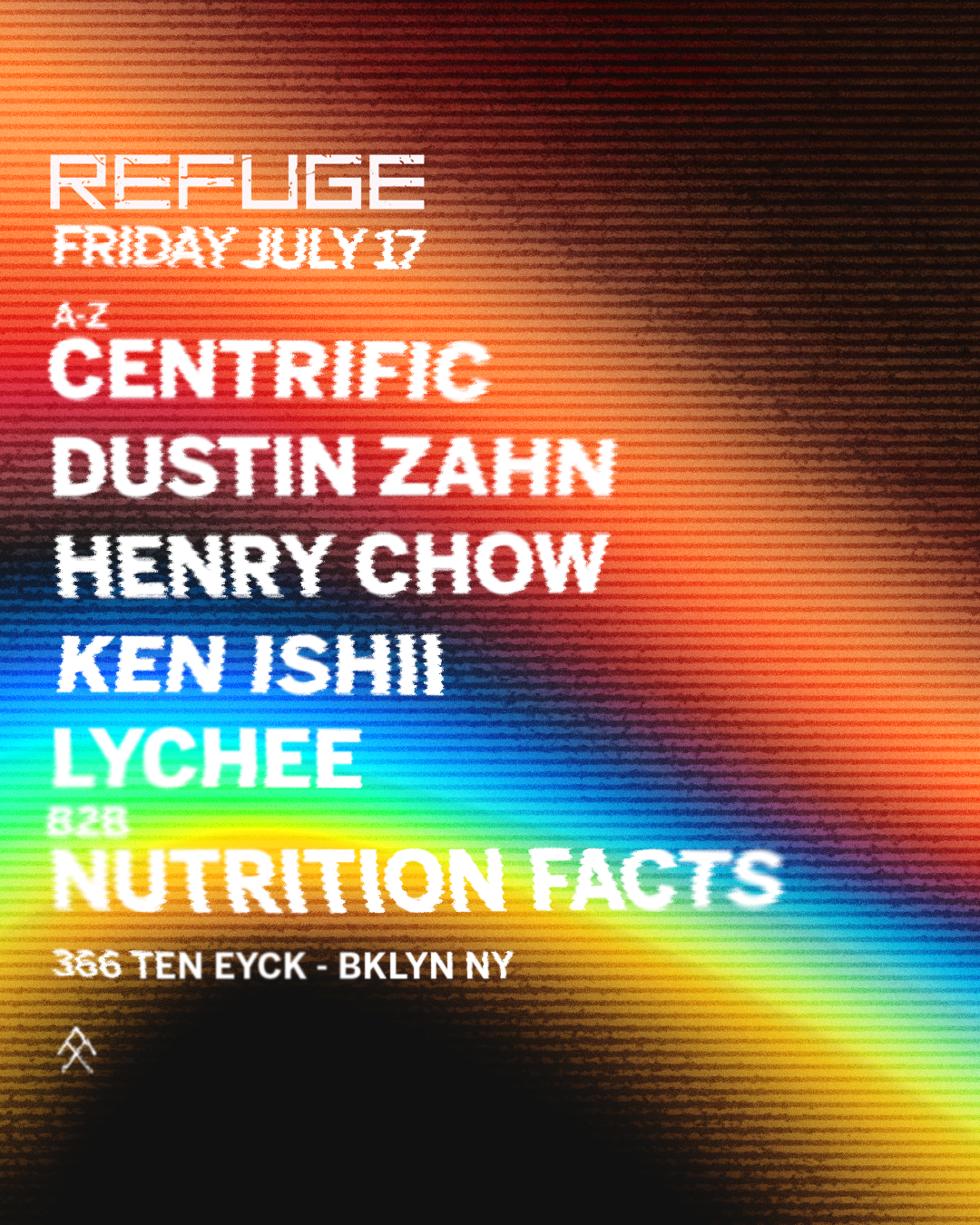 Refuge Friday with Ken Ishii, Dustin Zahn, Centrific,