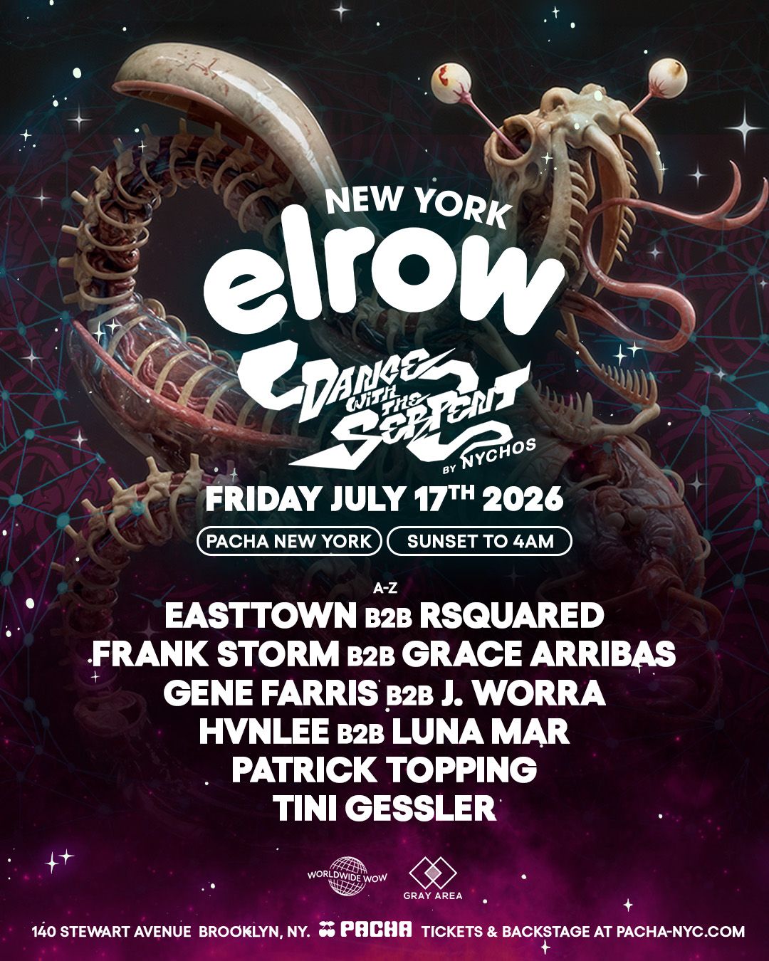 elrow: Dance with the Serpent by Nychos (2nd show added)