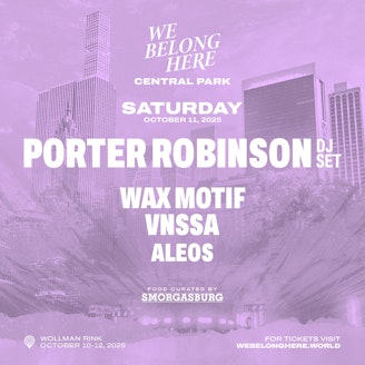 We Belong Here Central Park — Saturday