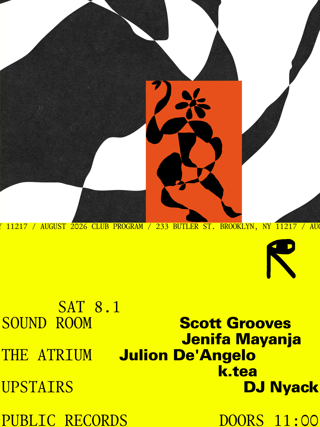 Scott Grooves, Jenifa Mayanja / Julion D'Angelo, k.tea / DJ Nyack
