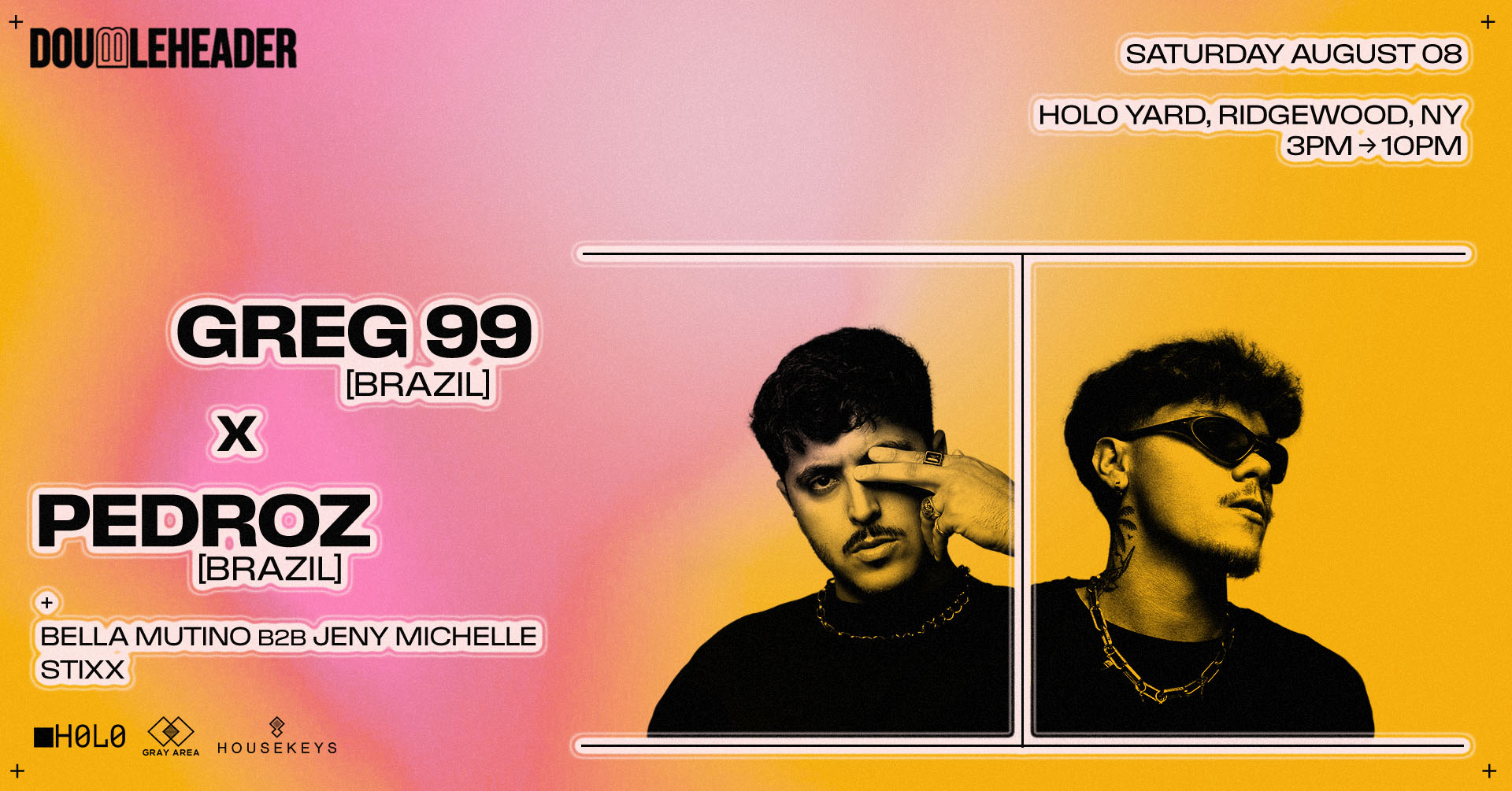 DOUBLEHEADER: GREG 99 x Pedroz *Open Air*