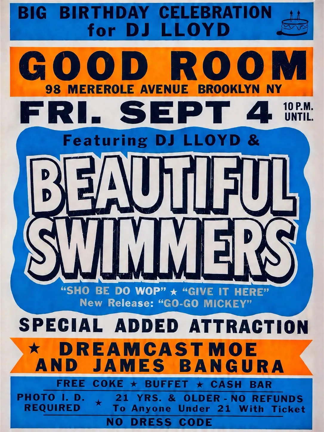 Lloyd's Bday ft Beautiful Swimmers, dreamcastmoe, James Bangura
