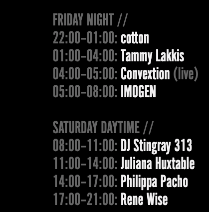 Halloween Nonstop: DJ Stingray, Convextion, Rene Wise, Juliana Huxtable, DJ Koolt + more