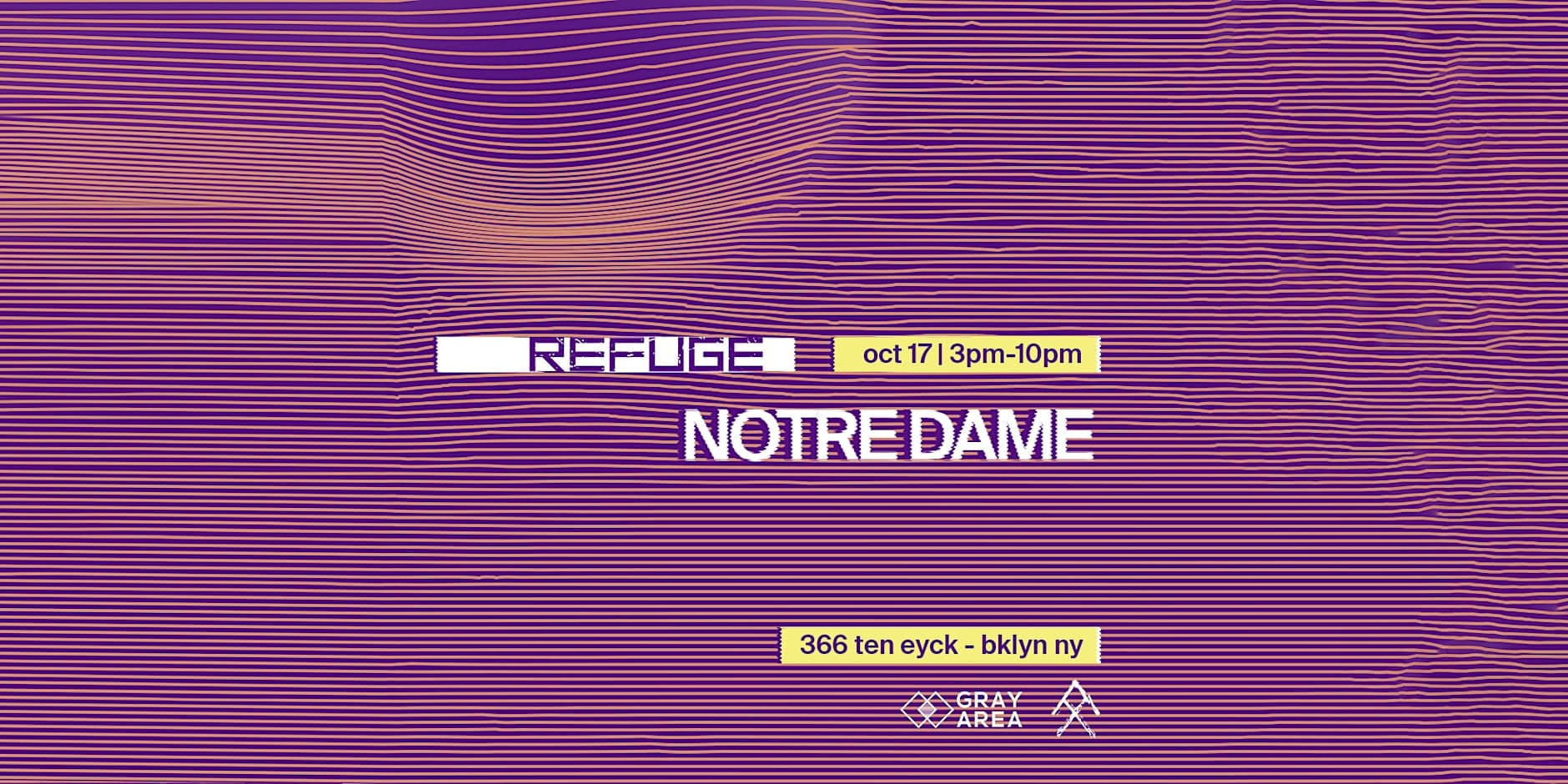 Refuge Saturday Daytime: Notre Dame
