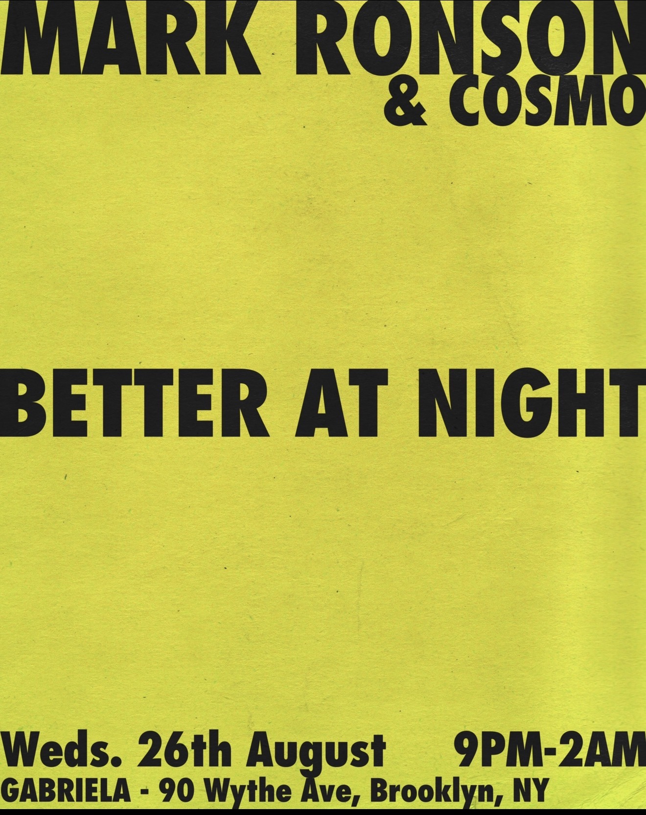 BETTER AT NIGHT: Cosmo + Mark Ronson