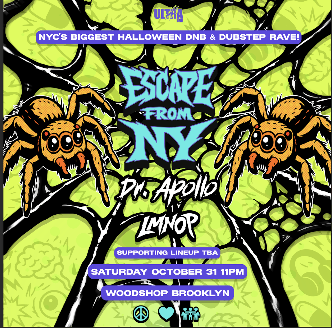 NYC'S BIGGEST DRUM AND BASS & DUBSTEP HALLOWEEN CELEBRATION WITH DR. APOLLO & LMNOP
