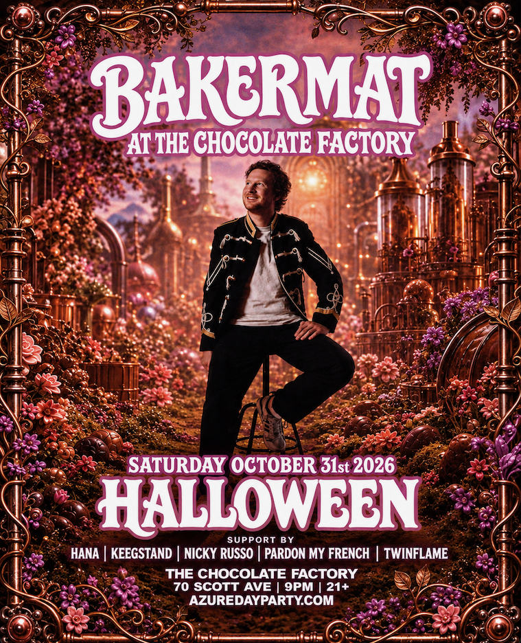 Azure presents Bakermat at The Chocolate Factory - Halloween