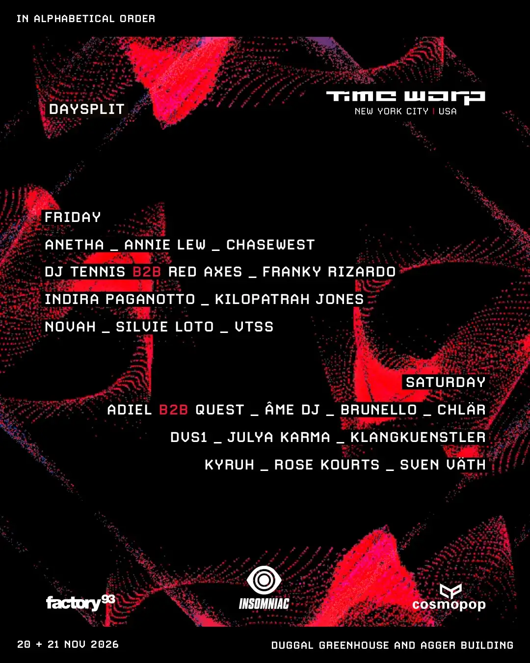 Time Warp NYC 2026 (Fri)
