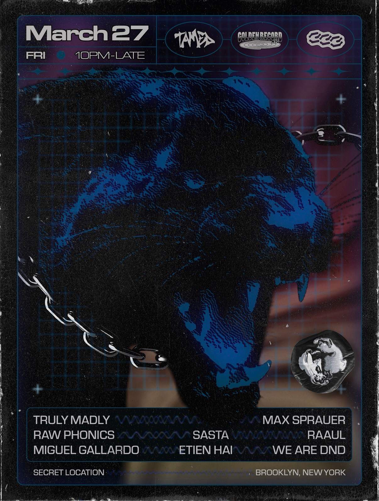 Golden Record NYC x TAMED presents Truly Madly, Max Sprauer, Raw Phonics & More