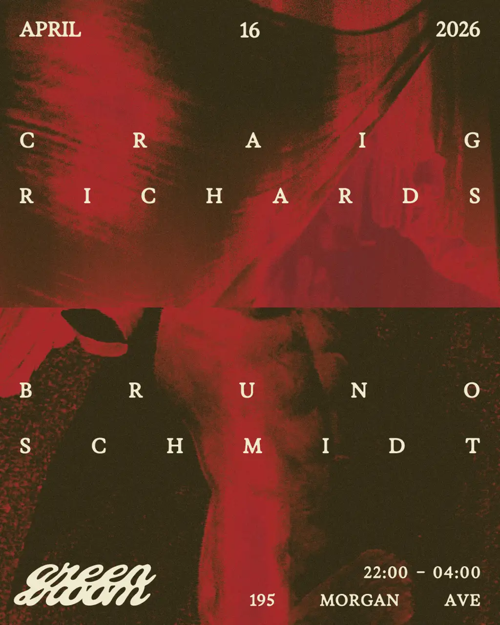 Green Room presents Craig Richards, Bruno Schmidt
