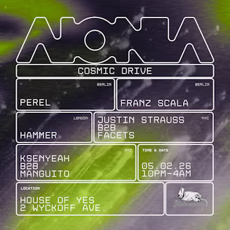 Aionia: Cosmic Drive w/ Perel, Hammer, Franz Scala