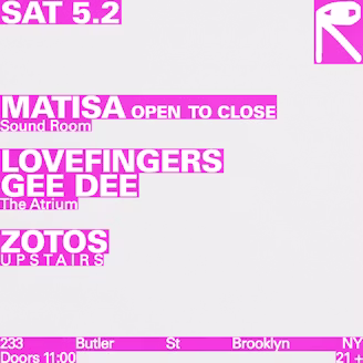 Matisa / Lovefingers, Gee Dee / Zotos