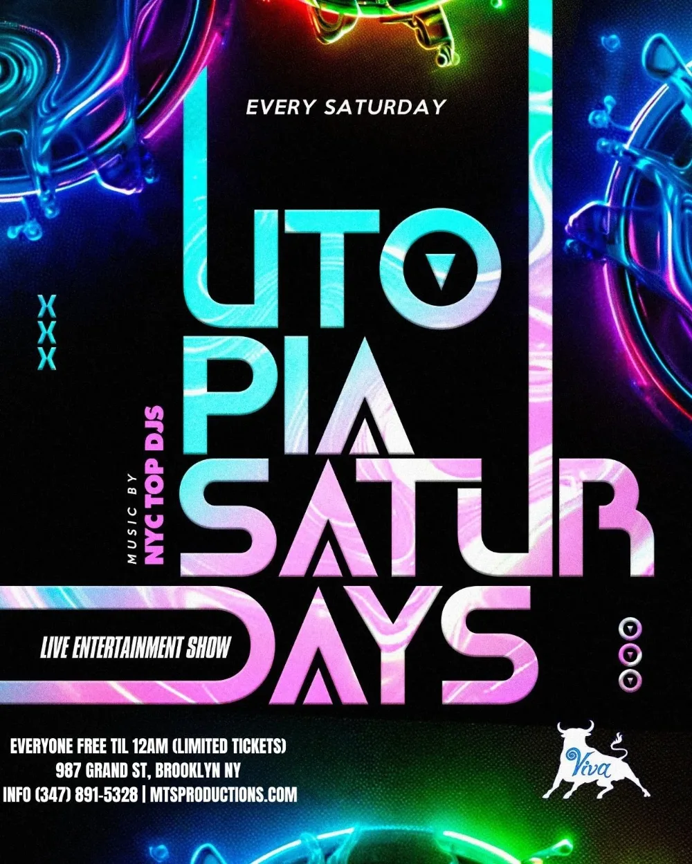 Utopia Saturdays at Viva Toro Nightclub – May 2 | Williamsburg BK