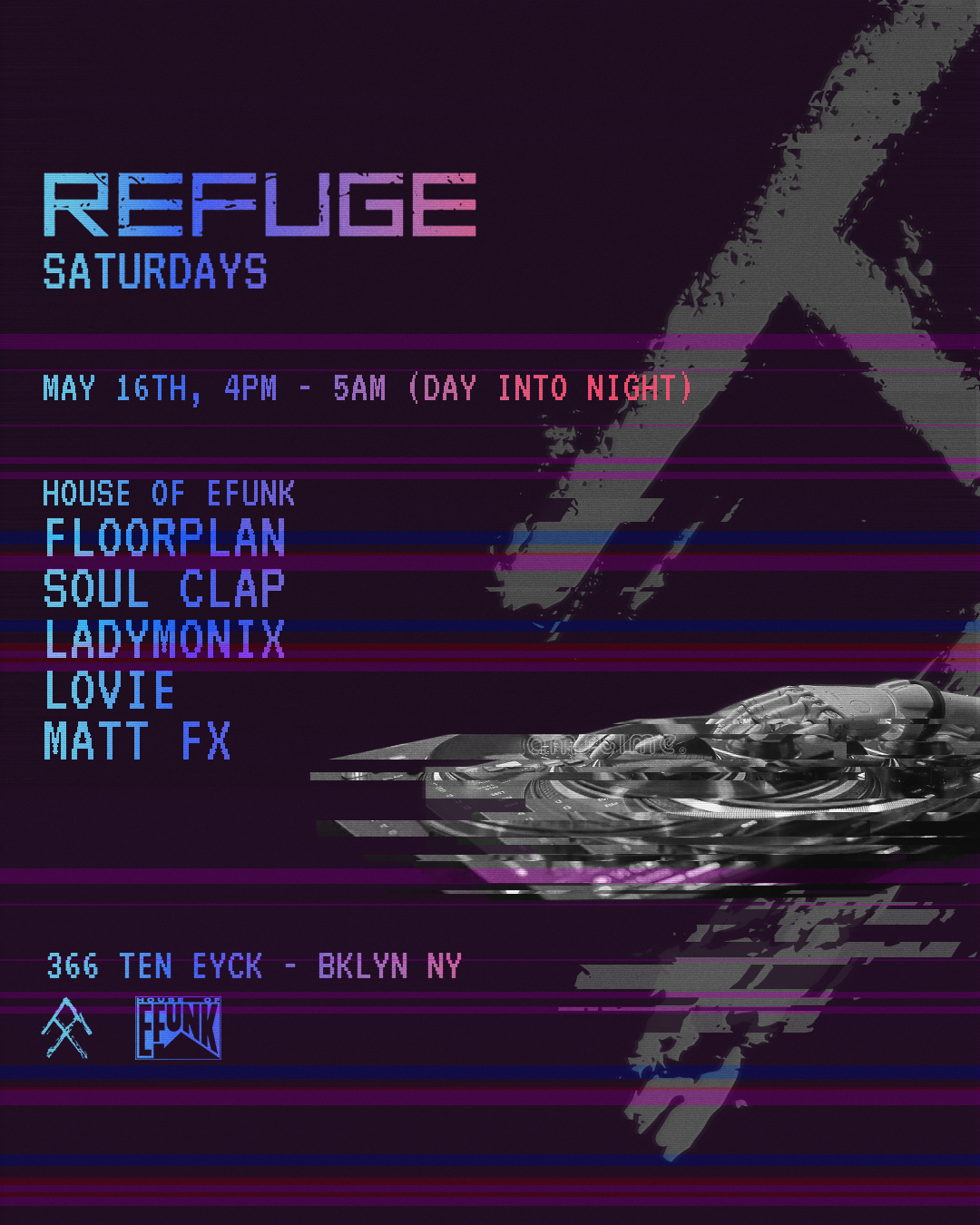 Refuge Saturday: House of EFunk: Floorplan, Soul Clap & More
